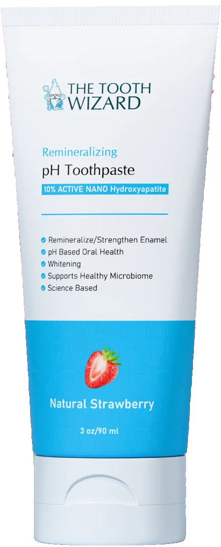 A tube of Tooth Wizard Strawberry