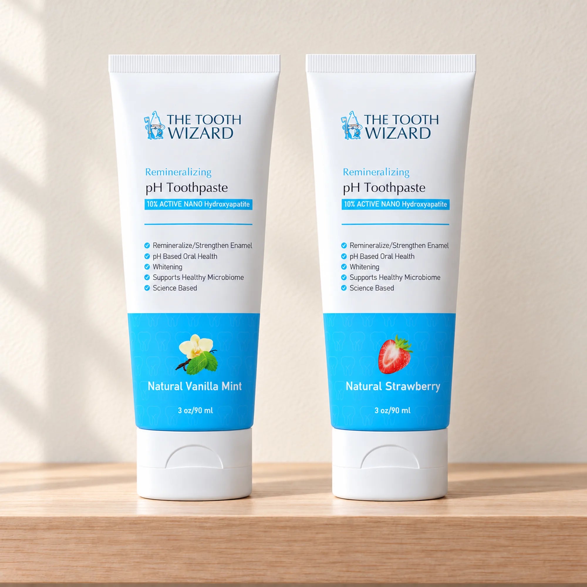 Tooth Wizard Vanilla Mint and Strawberry toothpaste